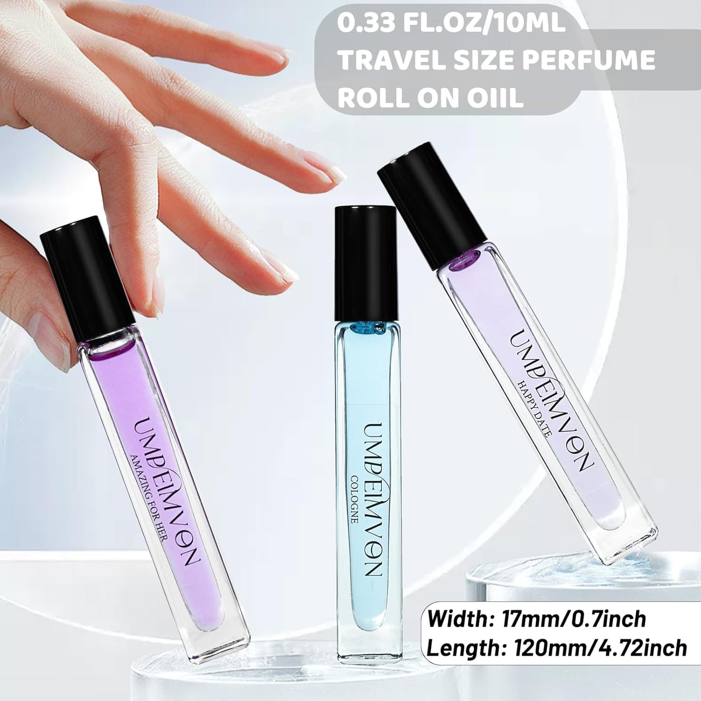 Skiennix Pheromone Perfume Oils - Long-Lasting Roll-On for Women | Sweet & Woody Travel Size 0.33 Fl. Oz