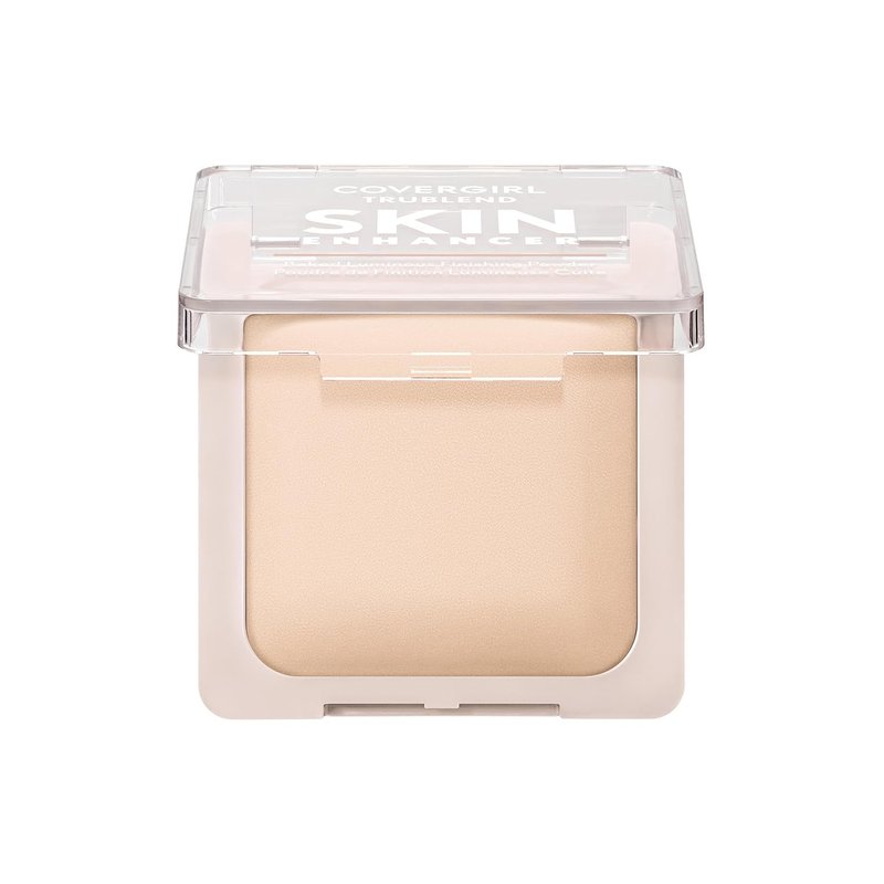 COVERGIRL TruBlend Skin Enhancer - Baked Luminous Face Powder with Hyaluronic Acid & White Rose Extract | 500 Sugar Cookie