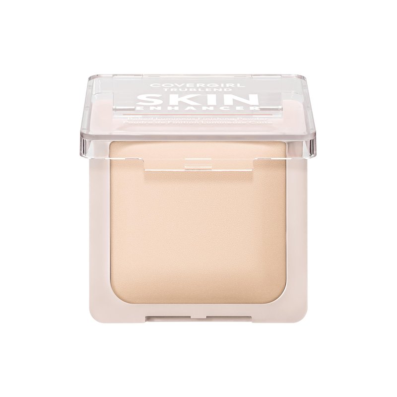 COVERGIRL TruBlend Skin Enhancer Baked Luminous Finishing Face Powder, with Hyaluronic Acid and White Rose Extract, Sheer & Buildable - 500 Sugar Cookie
