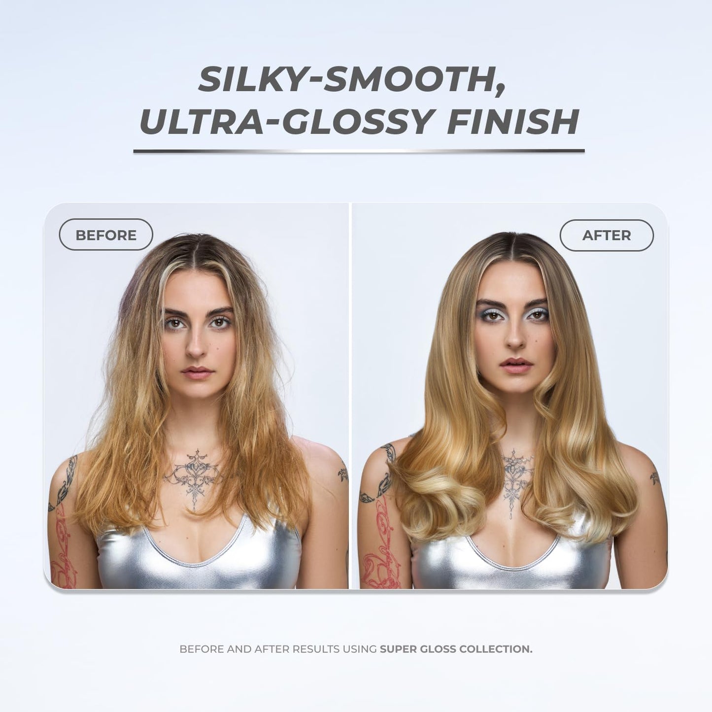 XMONDO Hair Super Gloss Leave-In Conditioning Mist - Weightless Shine & Frizz Control | Hydrates & Protects from Heat & UV