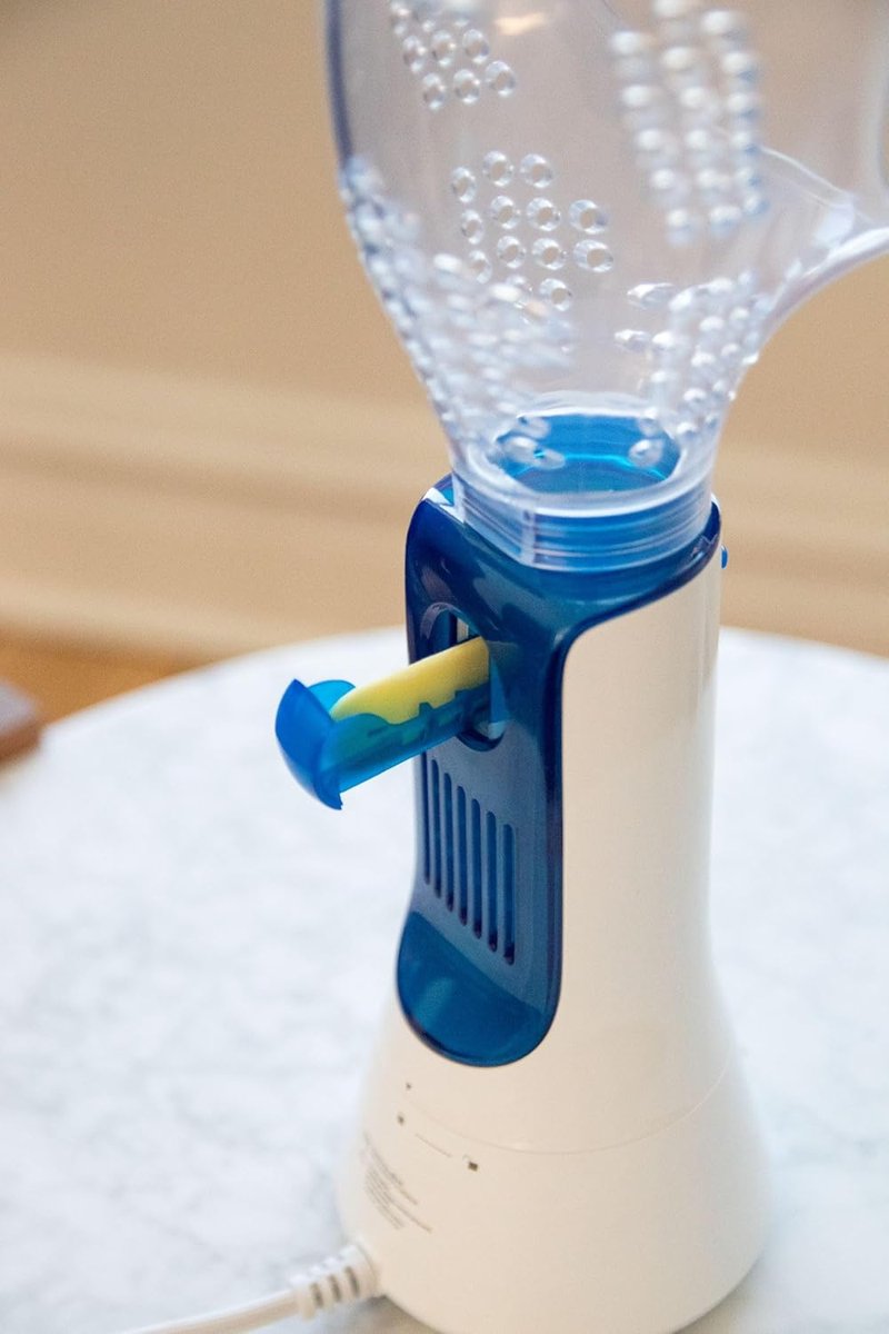 Crane Corded Personal Steam Inhaler - Sinus & Cough Relief | Vapor Pad Compatible, 30 ml, White