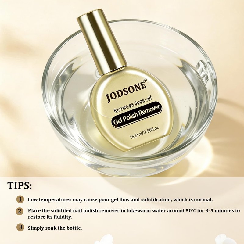 JODSONE 16.5ml 2Pcs Gel Nail Polish Remover No Need Soaking or Wrapping for U V Gel Nail Polish Remover for Nails Removal off at Home Easy and Quick to Remove