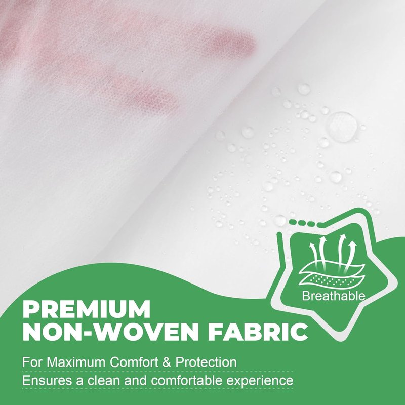 Skiennix Disposable Massage Table Sheets - 200 Pcs Non-Woven Fabric for Hygiene & Comfort | 31.5" x 71" White