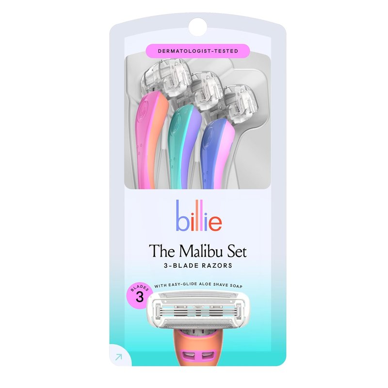 Billie Disposable Razors for Women - Malibu Set | Smooth Shaving Experience