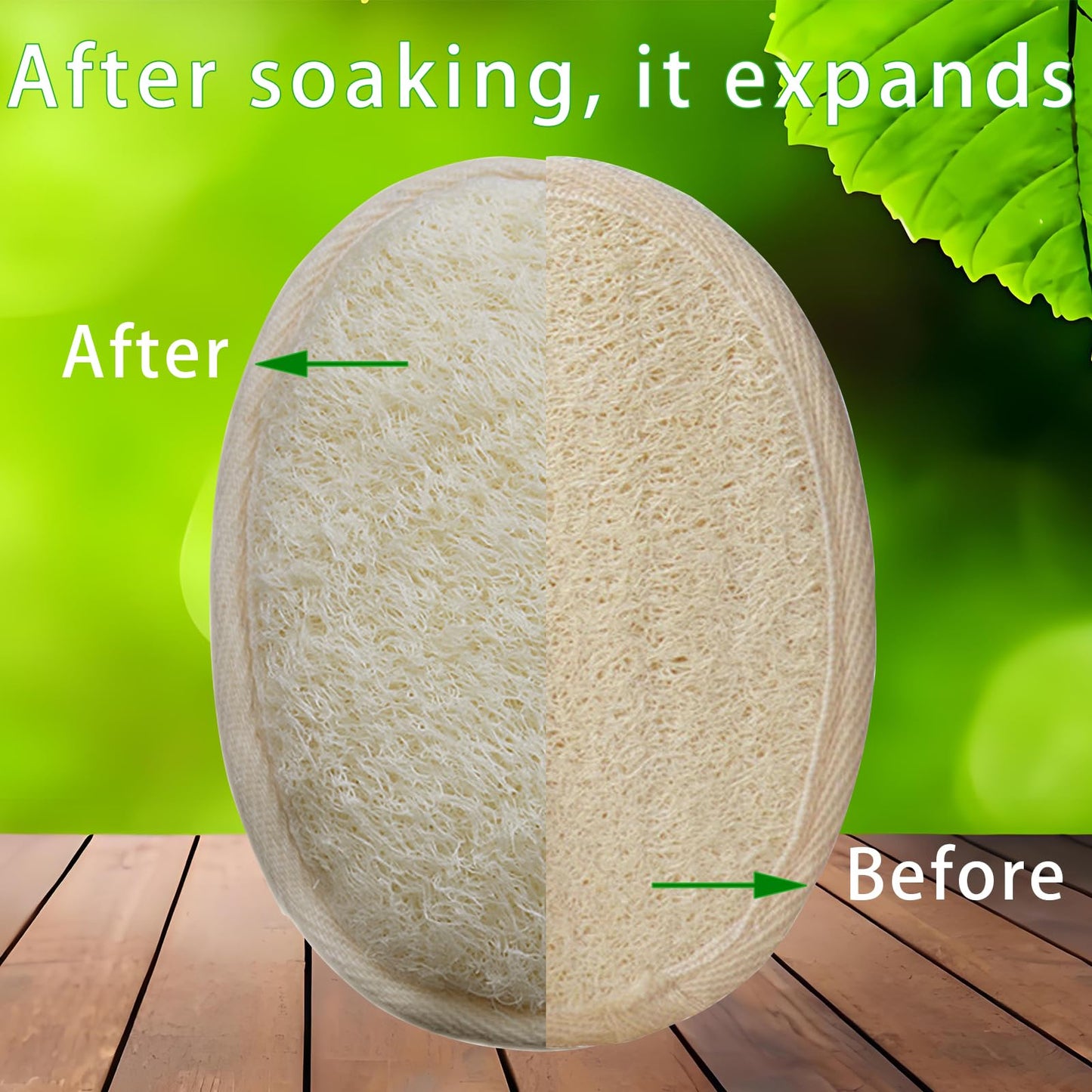 BEAGERUO 10 Pack Natural Loofah Exfoliating Body Scrubber, Individually Wrapped Shower Puff, Travel Loofah Sponge, Bath Shower Lufas for Men and Women, Face and Body Wash Sponge for Hotel