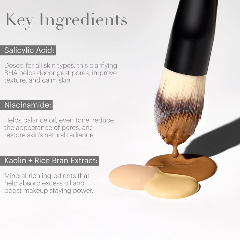 Glo Skin Beauty Modern Matte Foundation - Oil-Free, Buildable Medium-to-Full Coverage | 6W (30 mL) with Salicylic Acid & Niacinamide