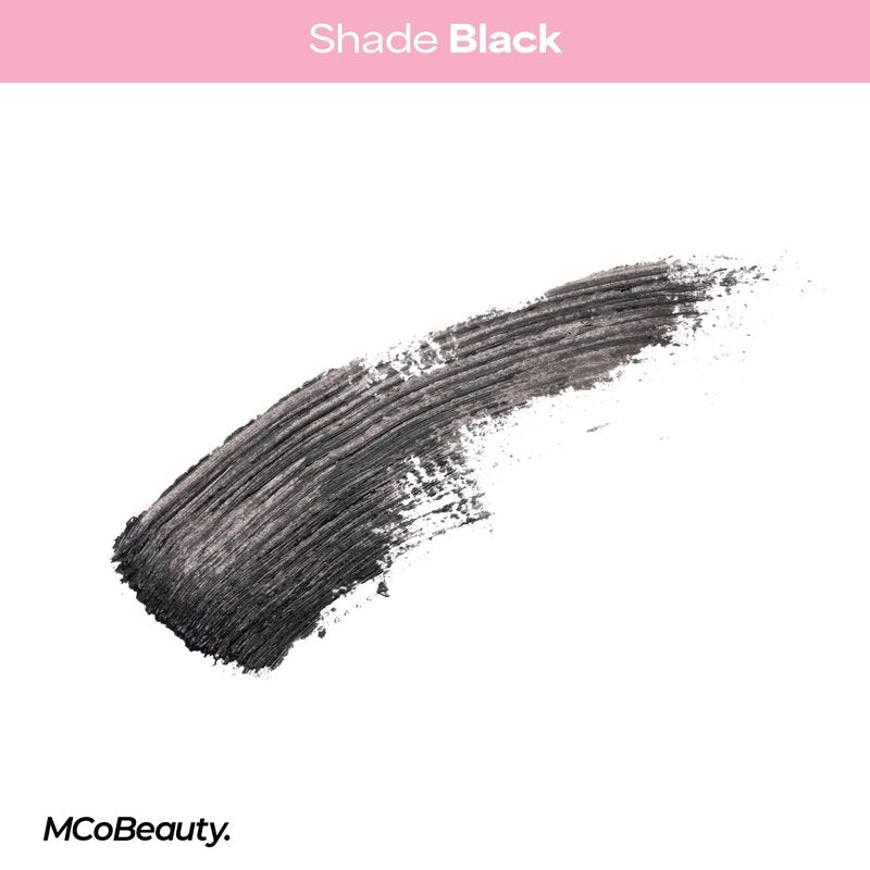 MCoBeauty UltraCurl Lifting Mascara - Black - Buildable Lengthening, Volume & Curl Lash Definition - Eye Makeup with Curved Brush - Vitamin E Jojoba Oil Conditioned Lashes - Vegan & Cruelty Free