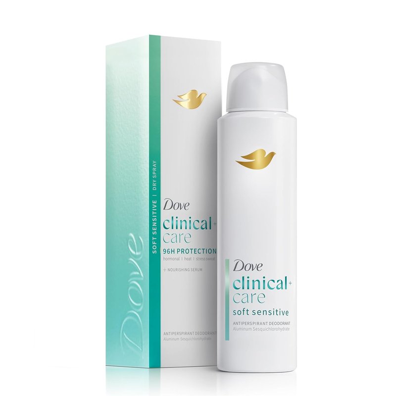 Dove Clinical Care Antiperspirant Deodorant Spray - Hypoallergenic for Sensitive Skin, 3.8 oz