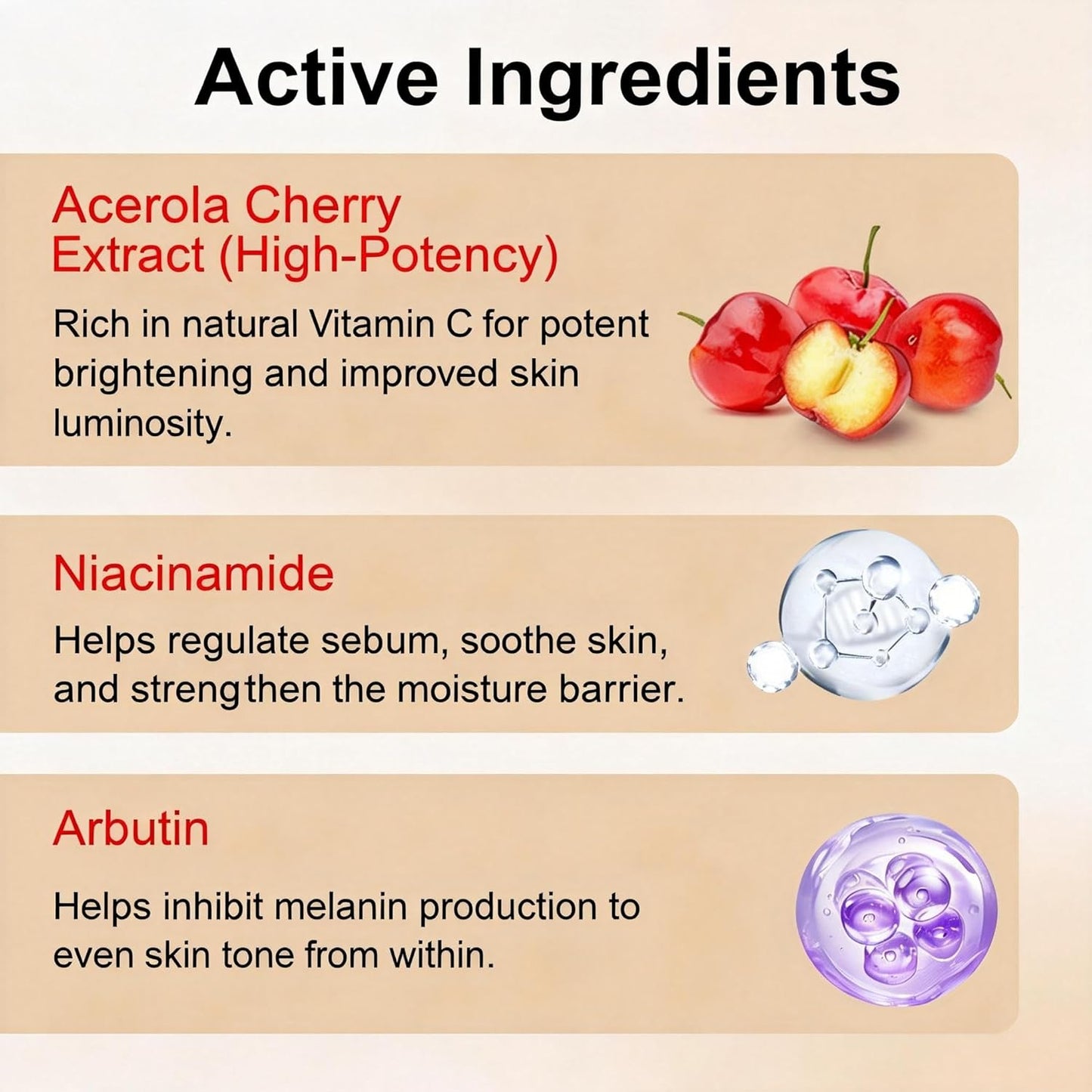 Vitamin C Face Serum with Niacinamide & Arbutin – Visibly Brightens Skin, Helps Reduce Dark Spots & Signs of Aging for a Radiant Glow – 30ml / 1.01 fl.oz. (1, 1)