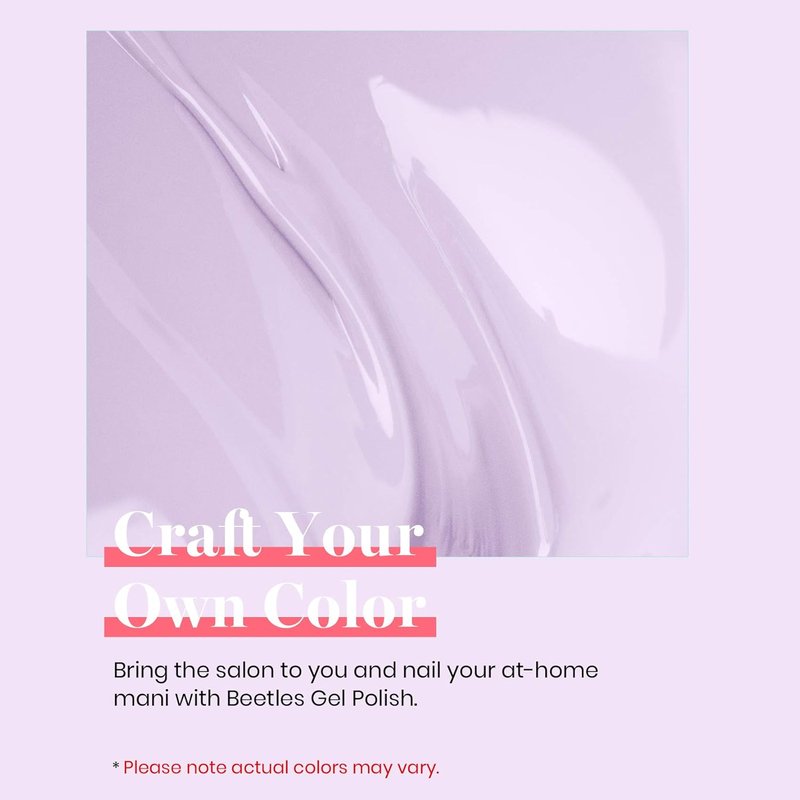 Beetles Light Purple Gel Polish - 15ml Lilac Violet Nail Gel for Soak Off UV LED | Perfect for Summer Manicures
