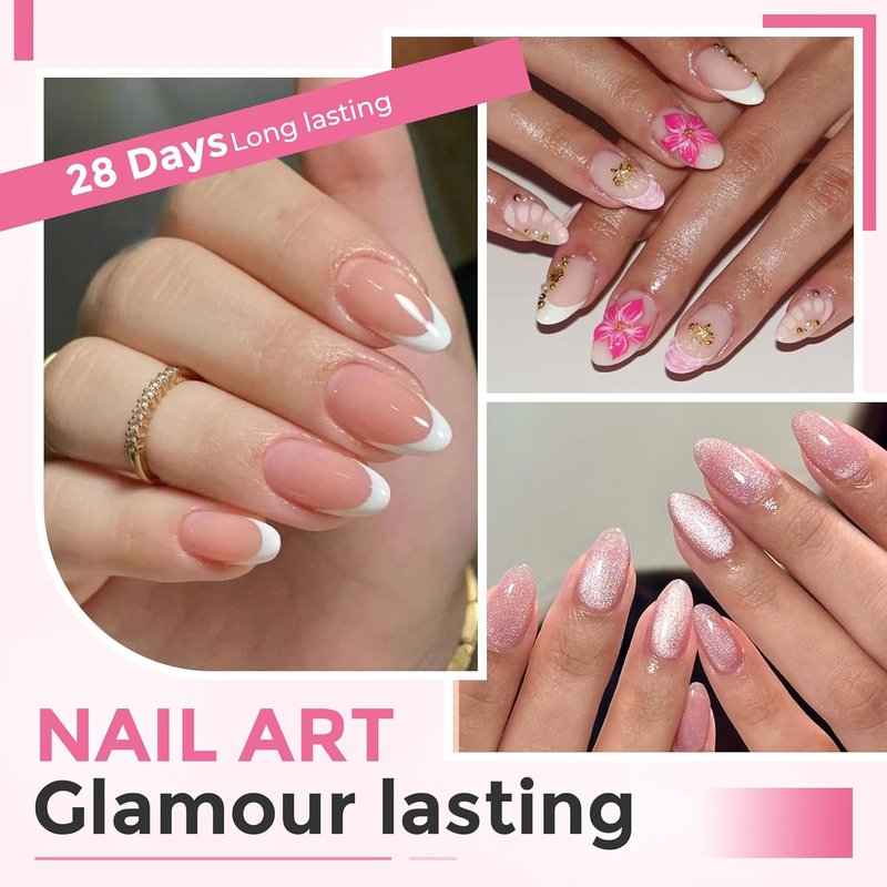 Skiennix Almond Nail Tips - 504PCS Clear Soft Extra Short Half Cover Acrylic Press-On Extensions | 12 Sizes for DIY Manicure Art