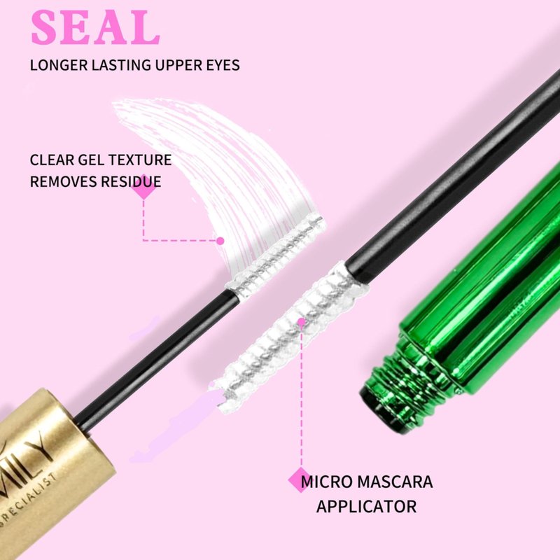 Charmily Lash Cluster Glue, Bond and Seal for Eyelash Clusters, 5ml+5ml, Waterproof, 2-in-1 Home Use, Strong Hold for 72H