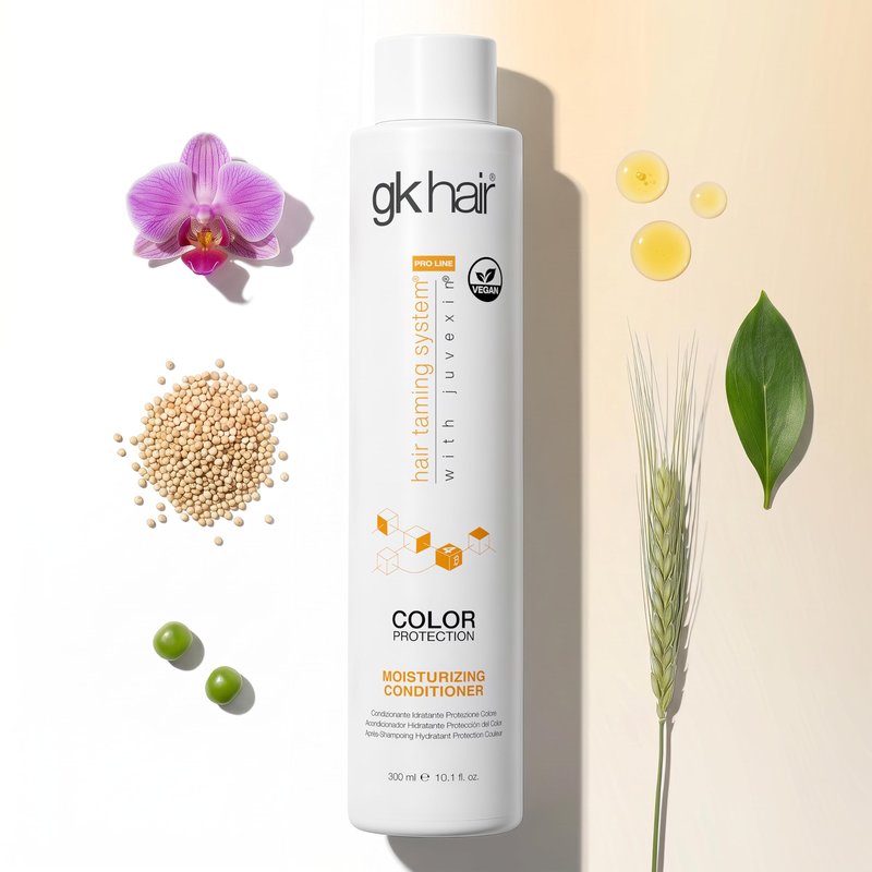 GK HAIR Hydrate Moisturizing Conditioner for Dry Damaged Colored Hair Protection Deep Conditioning with Keratin Frizz Control Smooth Healthy All Hair Sulfate Free Women and Men – 10.1 Ounce