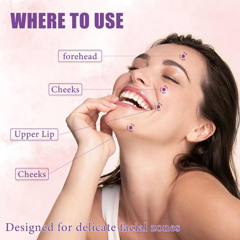 Facial Hair Removal Cream for Women Face - Painless Depilatory Kit with Soothing Cream & Spatula for Sensitive Skin Hair Removal on Lip Chin Cheeks, At Home Pubic Hair Remover, 2.37 Fl.Oz