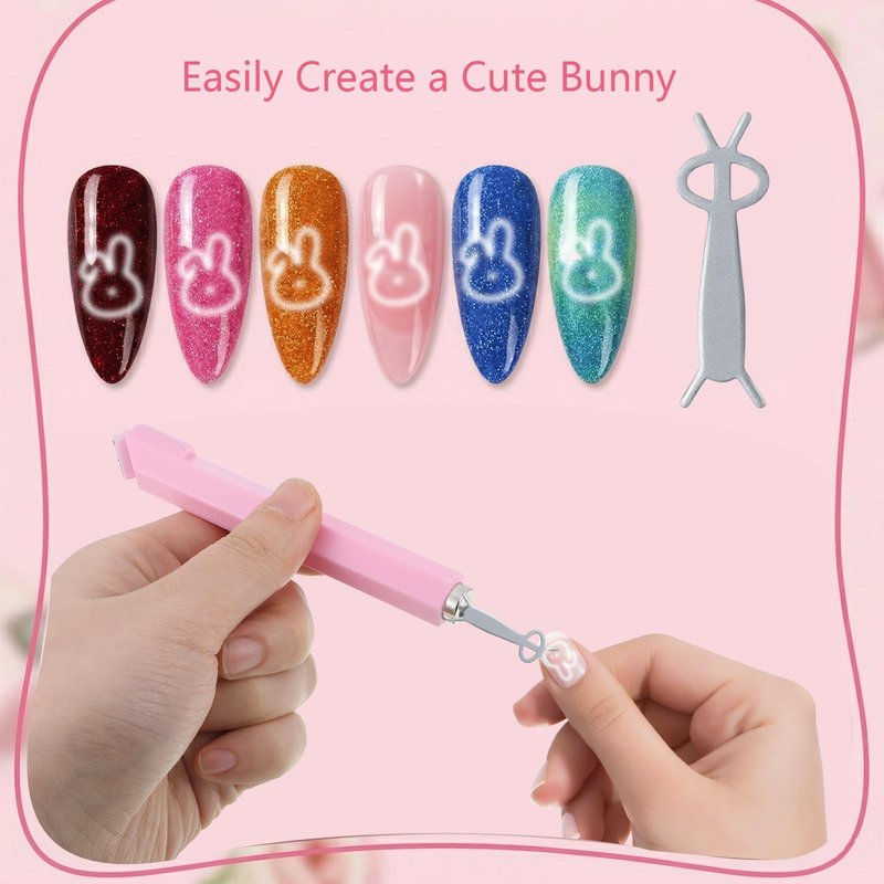 Hadnves 4PCS Cat Eye Magnet Set for Nails 3-in-1 Cat Eye Magnet Pen Heart Cat-Eye Magnetic Tool Cat-Eye Gel Polish Nail Magnets for Beginner Nail Artists Various Creative Patterns Fit Home Salon DIY