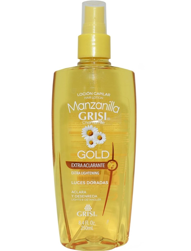Grisi Manzanilla Gold Lightener & Detangler - 8.4 Oz Natural Hair Care Solution