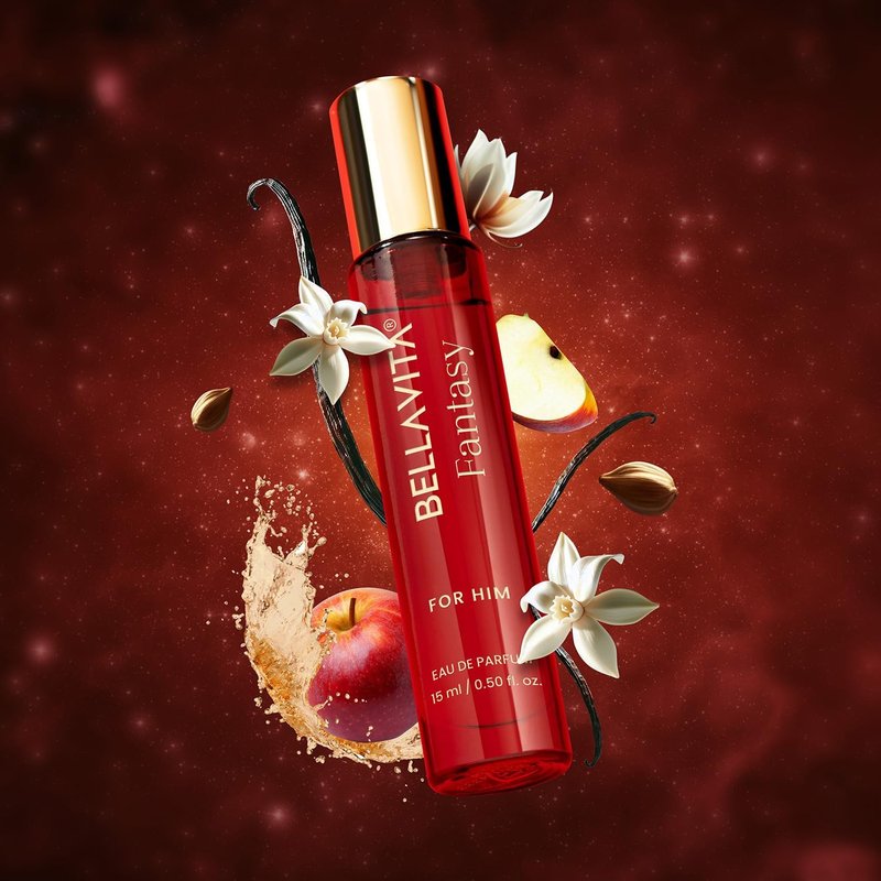 Bellavita Luxury Mood Collection Perfume Gift Set with Alpha, Magnetic, and Fantasy | 45ml | Perfume for Men | Bergamot, Caramel, and Saffron Notes | Long Lasting Men's Fragrance