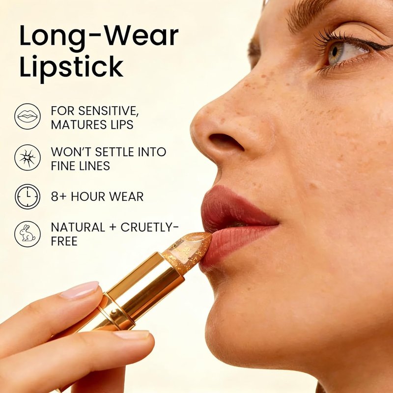 pH Adjusting Lipstick for Mature Women - Transfer Proof Color Changing Formula | Fuller, Softer Lips (1 Pc)