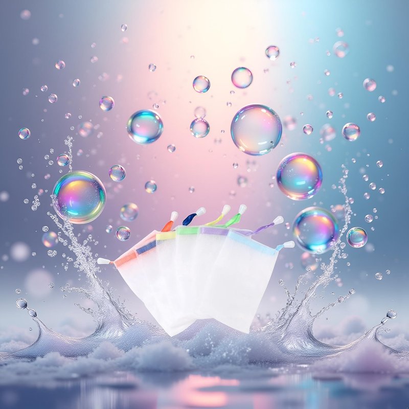 10 PCS Foaming Mesh Bags, Portable Soap Saver Hangable Net Soap Pouches, Nylon Drawstring Bags Shower Foaming Mesh Face Cleansing Tool Bath Soaps