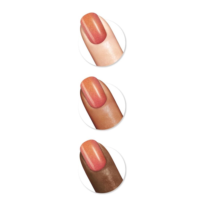 Sally Hansen Miracle Gel Nail Polish - Salon Quality, Long Lasting Gel-Like Formula | 382 Sundown Socialite | Opaque Brown Orange Color