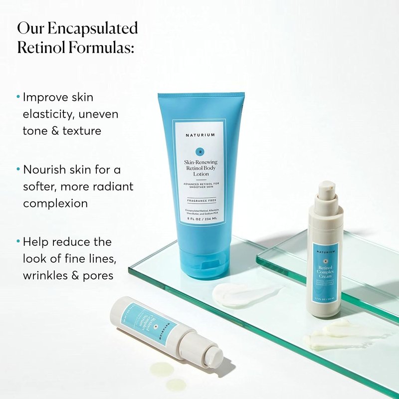 Naturium Skin-Renewing Retinol Body Lotion - Advanced Firming Anti-Aging Moisturizer with Shea Butter | 8 oz