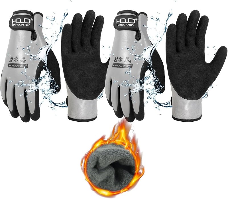 AIGEVTURE Waterproof Winter Work Gloves - Insulated Thermal Liner for Superior Grip | XX Large