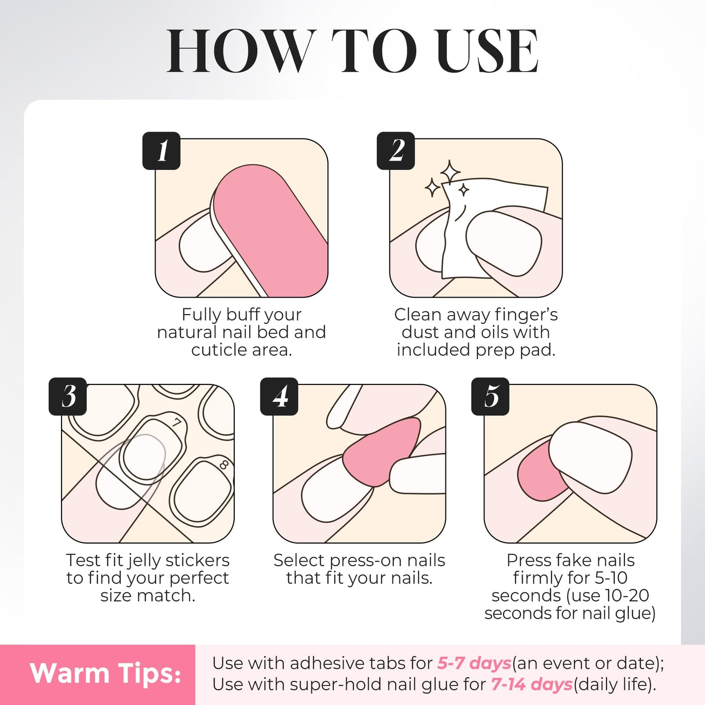 UNA GELLA Hot Pink Press on Nails Almond, Cat Eye Soft Gel Fake Nails for Women, 32 Pcs 16 Sizes Reusable Glue on Nails Kit, False Nails with Nail Glue and Adhesive Tabs
