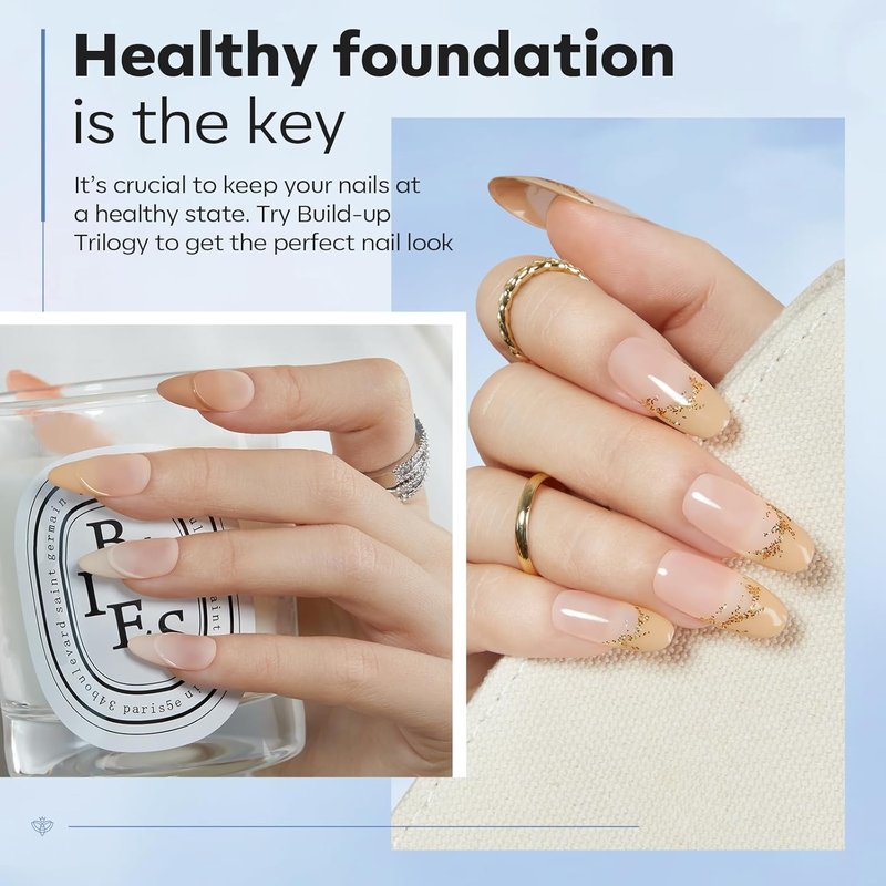 modelones Nail Thickening Solution, Dehydrator and Primer & Builder Nail Gel, 3Pcs Prep Dehydrate & Bond Primer Clear Gel Builder Polish Base Coat for Strengthener Apex Building, LED Lamp Cured 10ml