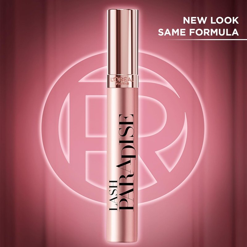L'Oreal Paris Makeup Voluminous Lash Paradise Mascara, Voluptuous Volume, Intense Length, Feathery Soft Full Lashes, No Flaking, No Smudging, No Clumping, Blackest Black, 0.25 Fl Oz (Pack of 2)