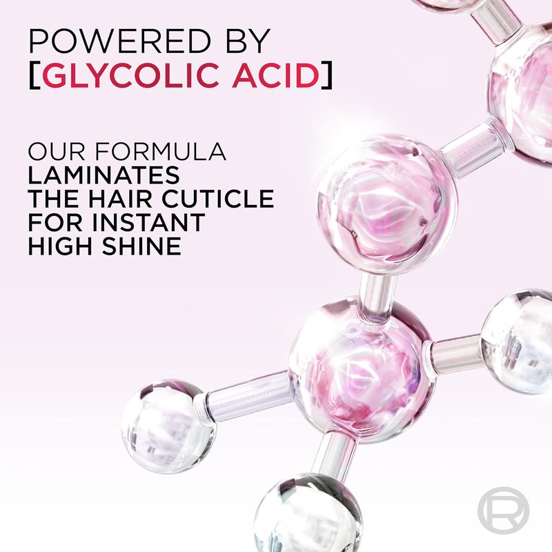 L'Oreal Paris Elvive Glycolic Hair Serum - High Shine Leave-In Treatment for Dull Hair | 4.4 Fl Oz