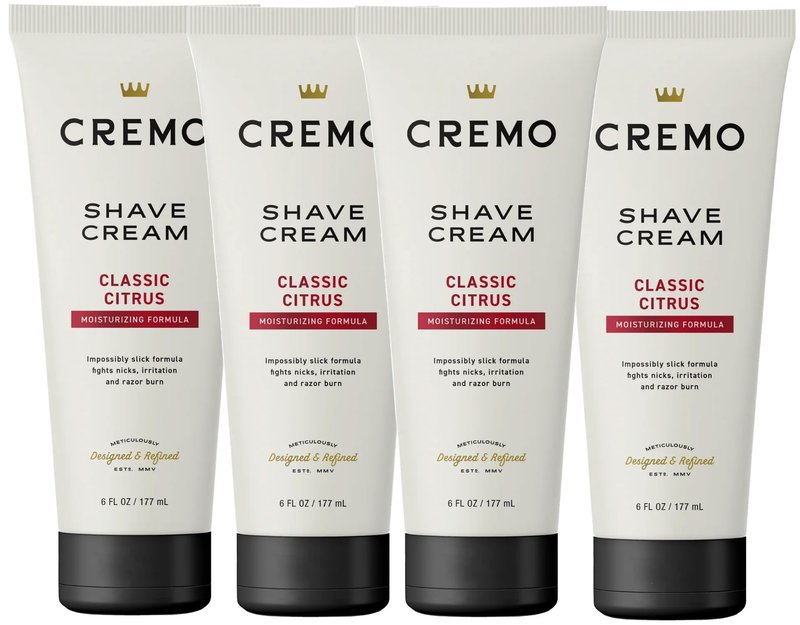 Cremo Original Shave Cream, Astonishingly Superior Shaving Cream for Men, 6 Fluid Ounce (4 Pack)