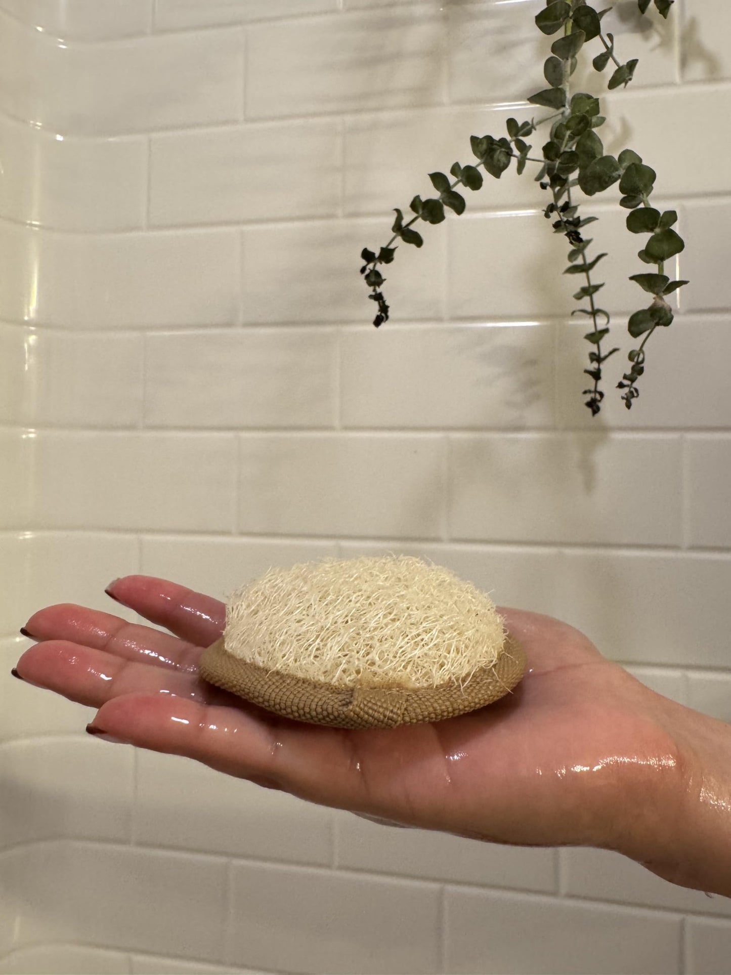 Skwash, Natural Mini Loofah, 3pc