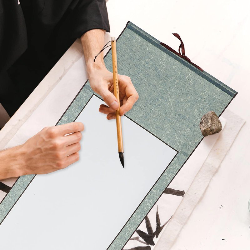 Blank Hanging Scroll Chinese Xuan Paper Art Wall Mounting Scroll for Art Painting Calligraphy Writing Drawing Wedding Vows Renaissance New Year Festivals Role Playing