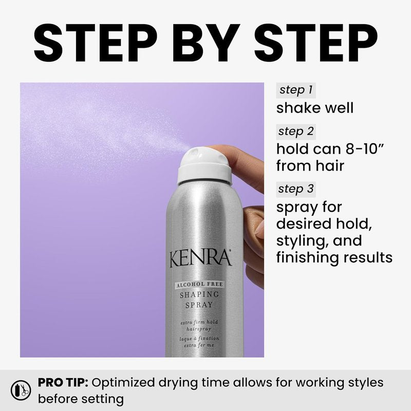 Kenra Shaping Spray 21 - Alcohol-Free Hairspray for Extra Firm Hold & High Shine | Ideal for All Hair Types