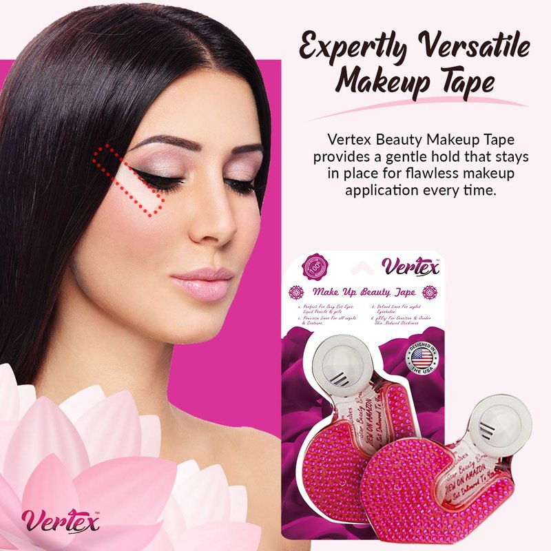 Makeup Tape Eyeliner Stencils - Firm Hold Liquid Liner Wing Tips for Clean Edge Eyeshadow | Beginner-Friendly Tools