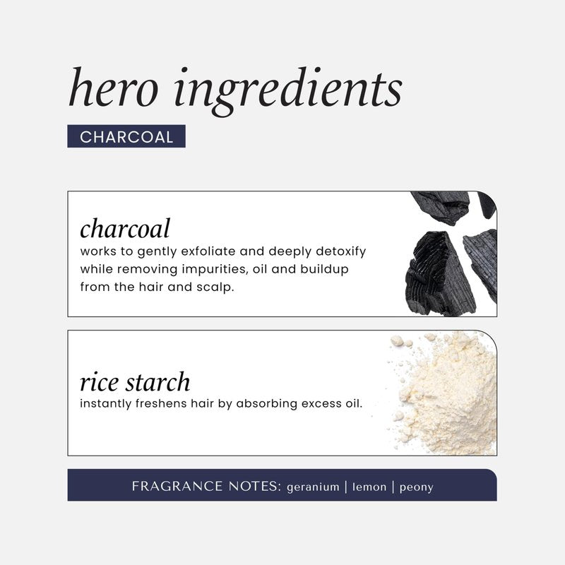 HASK Charcoal Purifying Dry Shampoo – Absorbs Oil, Purifies & Detoxifies Hair, Extends Time Between Washes, No Sulfates or Parabens, Cruelty-Free – 8.1oz