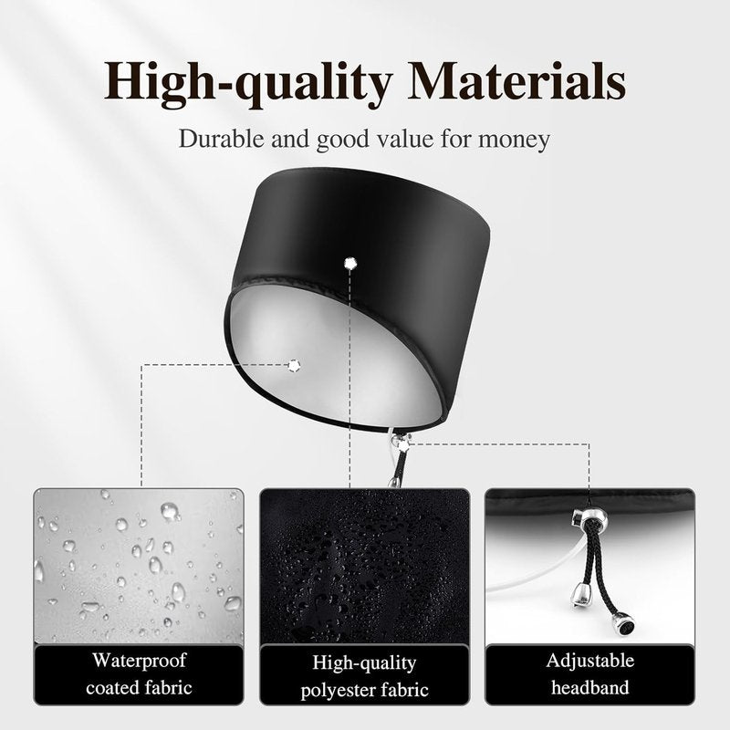 Skiennix Heated Electric Thermal Steamer Cap - Temperature Control Spa Treatment Hat for Afro Hair - Black