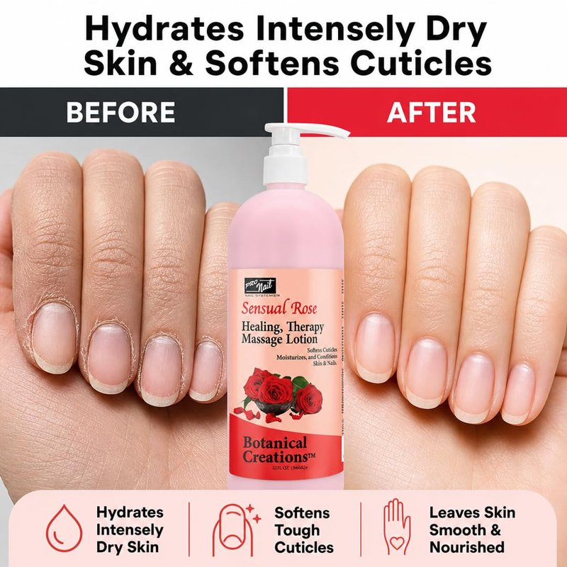 PRONAIL Healing Therapy Multi-Purpose Salon & Spa Lotion - All-in-One Treatment for Manicures, Pedicures, and Massage with Treatment in Every Pump to Streamline Services & Justify Premium Price 32 Oz