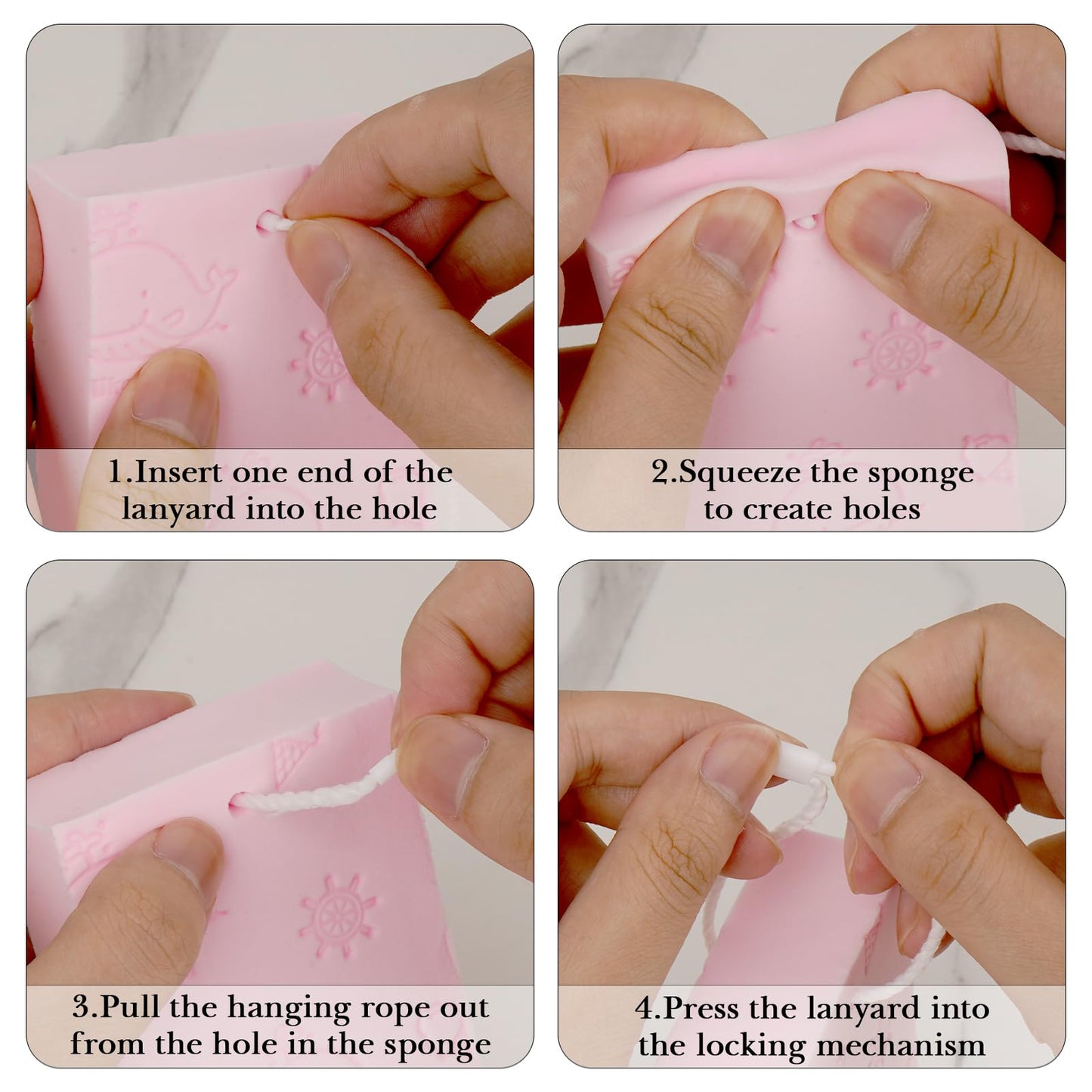3PCS Exfoliating Bath Sponge, Asian Bath Sponge for Shower, Korean Moisturizer and Exfoliator Body Sponge, Japanese Spa Cellulite Massager Dead Skin Sponge Remover for Body