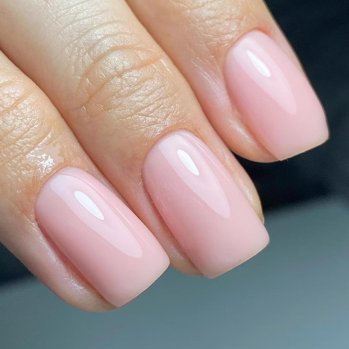 Vishine Sheer Light Pink Gel Nail Polish, 16ml Jelly Milky White Peach Translucent UV Light Cure Gel Polish for Nail Art DIY Manicure and Pedicure at Home Color E023
