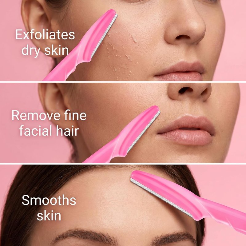 Eyebrow Razor - Multipurpose Face Shaver for Women & Men | 12 Pcs with Protective Cover