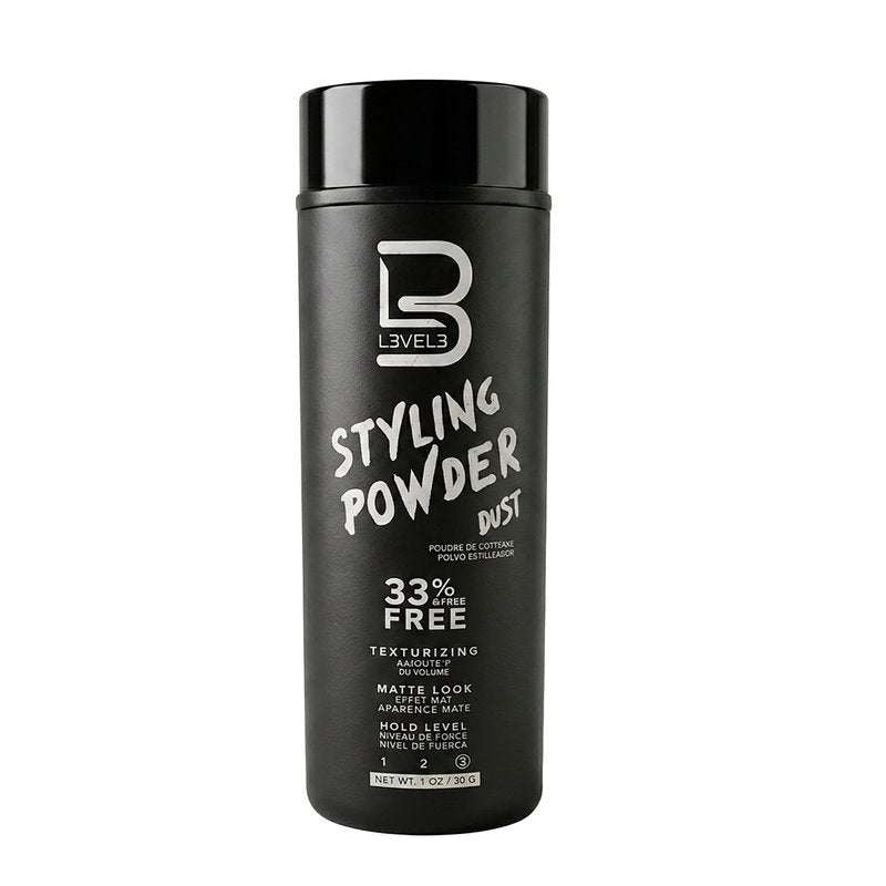L3 Level 3 Styling Powder - Natural Look Mens Powder - Easy to Apply with No Oil or Greasy Residue (Small - 30 Grams)