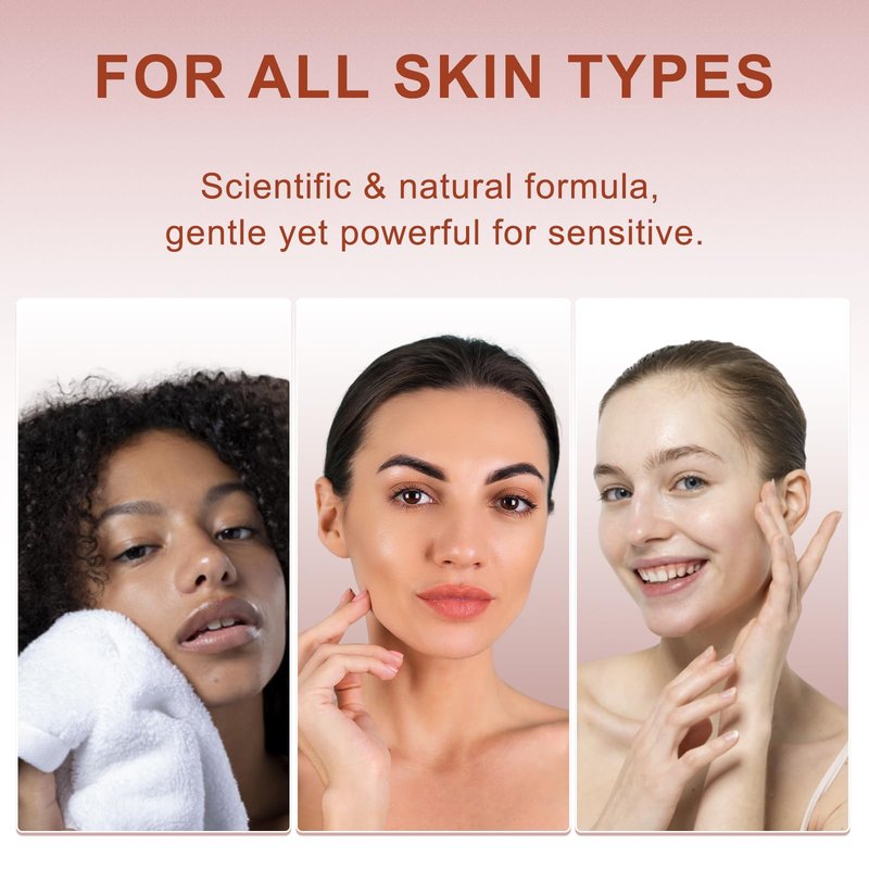 Facial Hair Removal Cream Kit for Women Face – Depilatory & Soothing Cream, 4 Min Painless & Flawless Lip Chin Hair Remover, Gentle for Sensitive Skin Hair Removal (1.69 + 0.34 FL Oz)