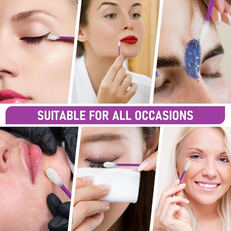 CGR Precision Cotton Swabs - 900 Pcs Pointed & Flattened Tips for Makeup Application | Versatile Use