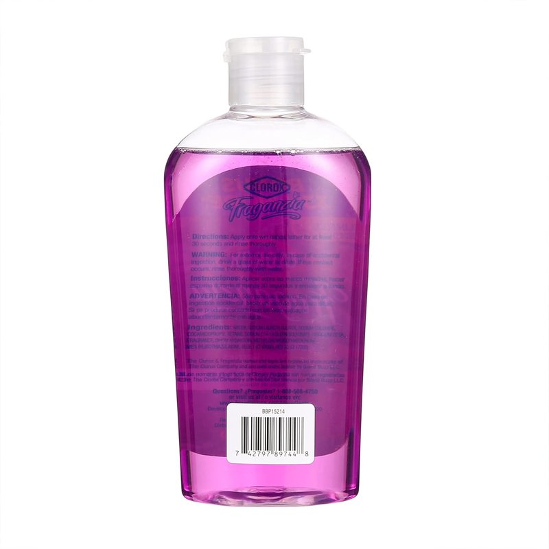 Clorox Fraganzia Liquid Hand Soap - Wild Berries Scent | 10 Fl Oz, Softens Hands & Cleans Dirt