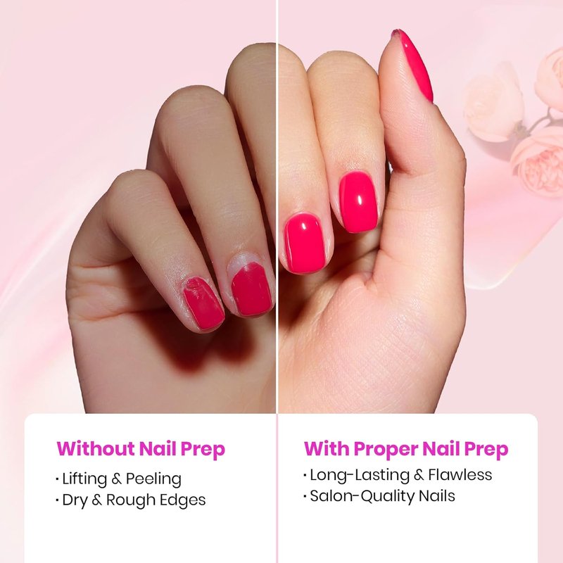 Beetles Nail Prep Kit - Dehydrator, Primer & Cuticle Oil | 4PCS 7.5ML Manicure Tools Set