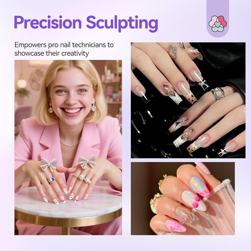 SAVILAND Nail Art Sculpture Pen: 3PCS Sculpting Nail Art Tools Solid Builder Gels Dual-Head 3D Gel Pen Nails Dotting Tool 3D Sculpting Gel Nails Art Design Tools for Salon Home DIY