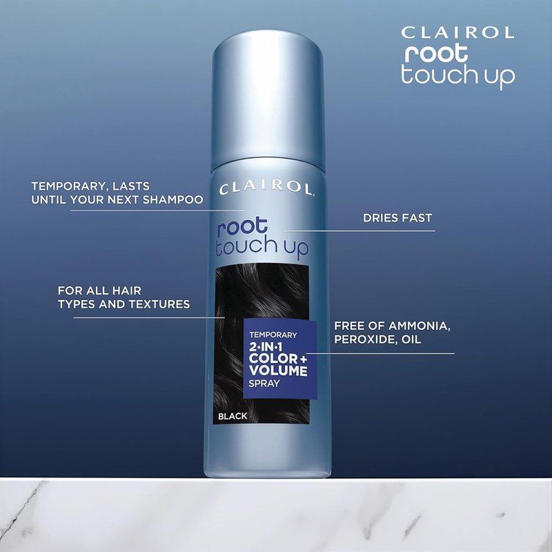 Clairol Root Touch-Up Spray | 2-in-1 Temporary Hair Color for Dark to Medium Blonde - 1 Pack