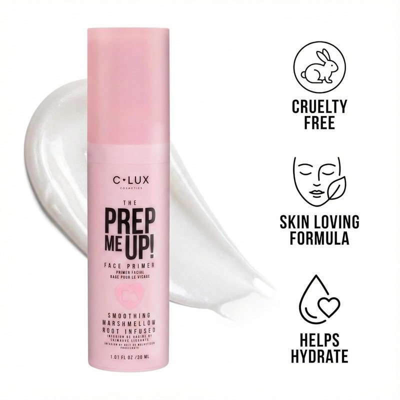 C-LUX Cosmetics Face Primer - Hydrating Marshmallow Root Makeup Base for Pore Minimizing | 30 ml
