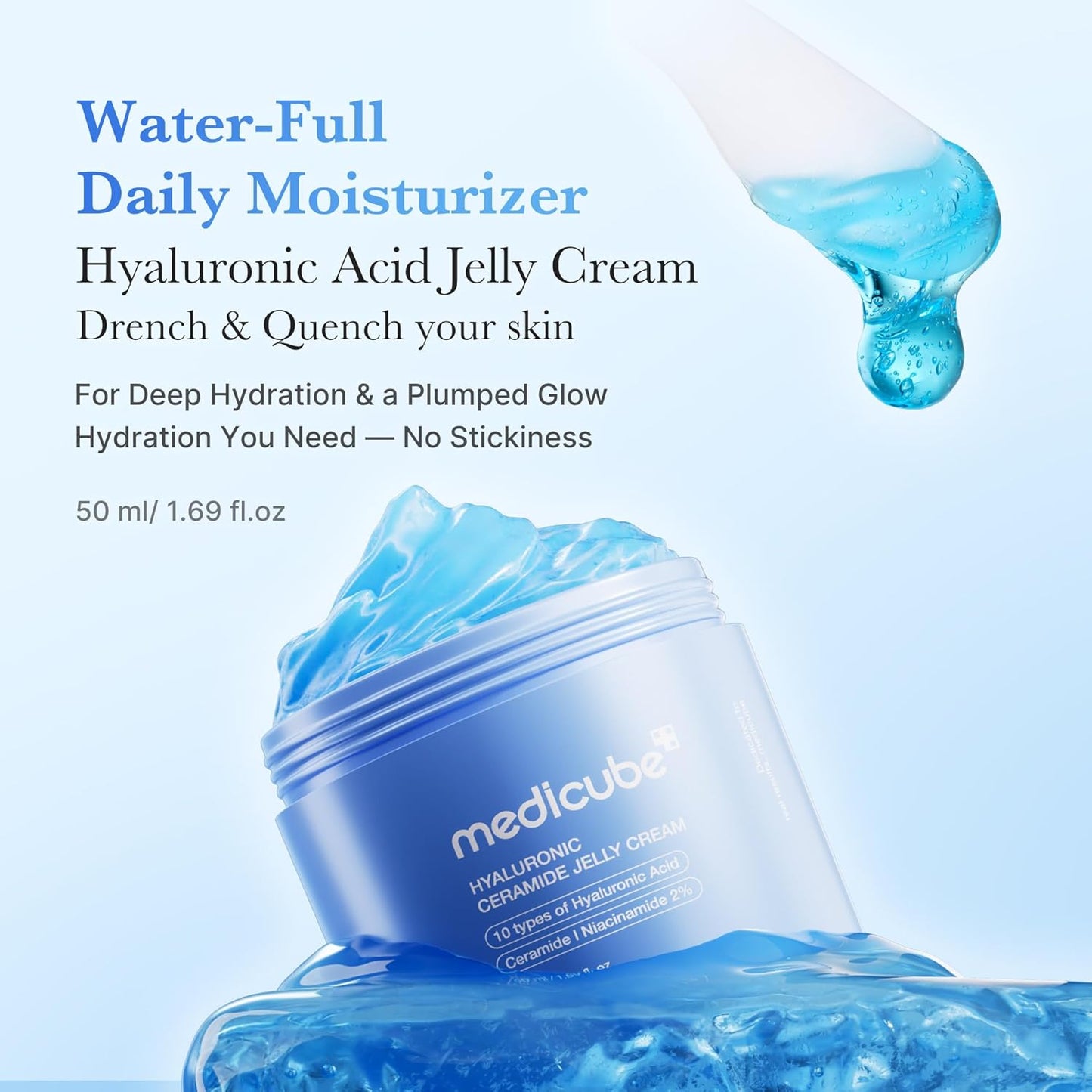 Viral Jelly Cream Duo - Hyaluronic Acid & Collagen for Radiant Skin | Korean Skincare Set